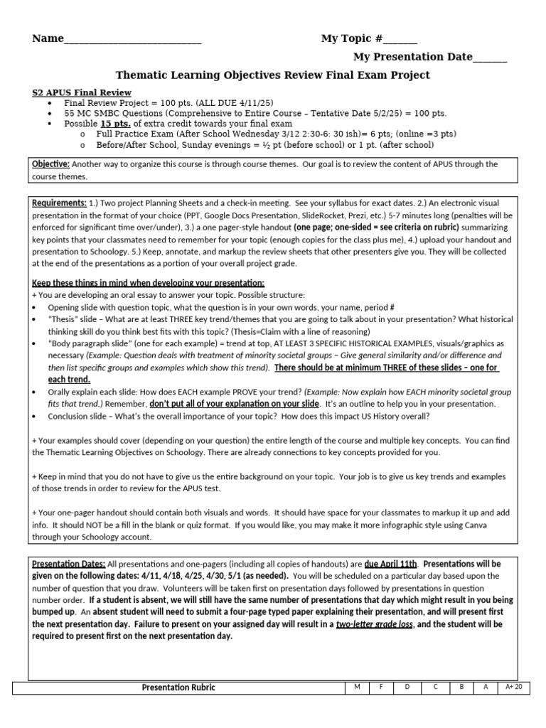 Project+Explanation+2025+Period+1 | PDF | The United States | Society