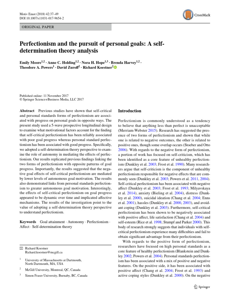 MOORE - Emily - 2020 - Perfectionism and Pursuit of Personal Goals ...