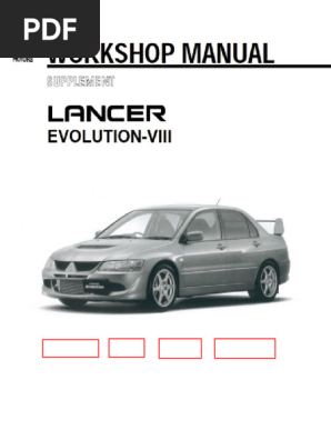 Evo 8 MR | PDF | Engines | Rotating Machines
