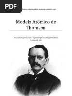 Modelo Atômico de Thomson