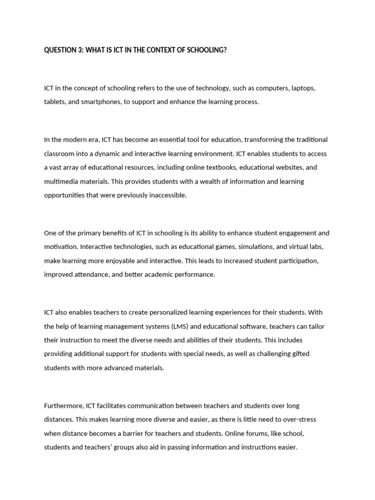 Understanding ICT in Education | PDF | Educational Technology | Learning