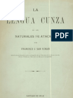 La Lengua Cunza de Los Naturales de Atacama. 1890