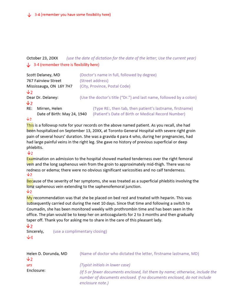 Medical Consultation Letter Sample | PDF