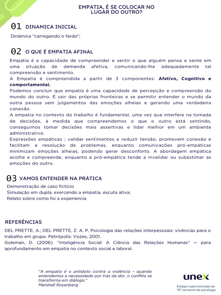 A Importância da Empatia no Trabalho | PDF