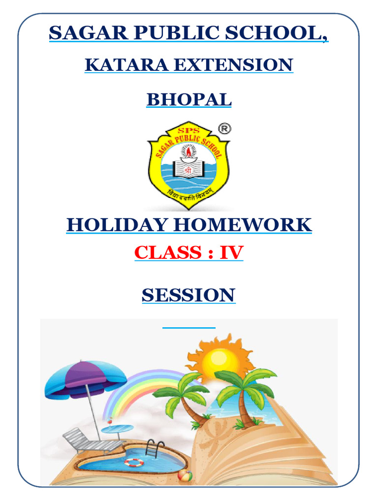 Holiday Homework for Class IV Students | PDF | Part Of Speech | Adverb