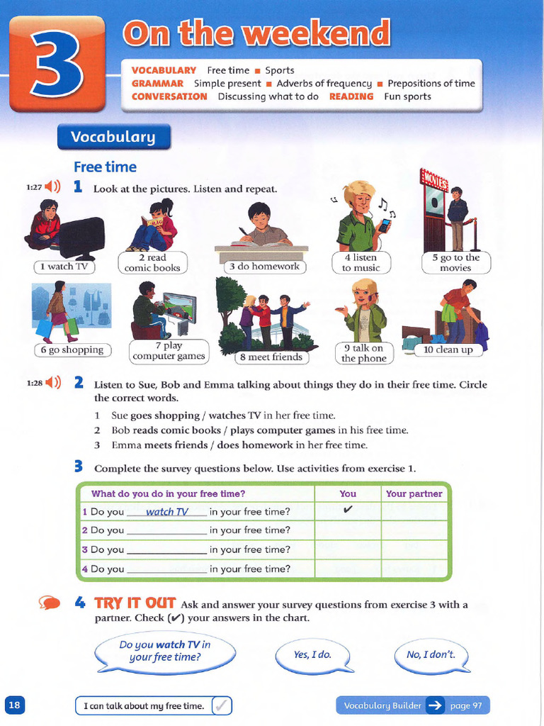 Unit 3 - On The Weekend | PDF