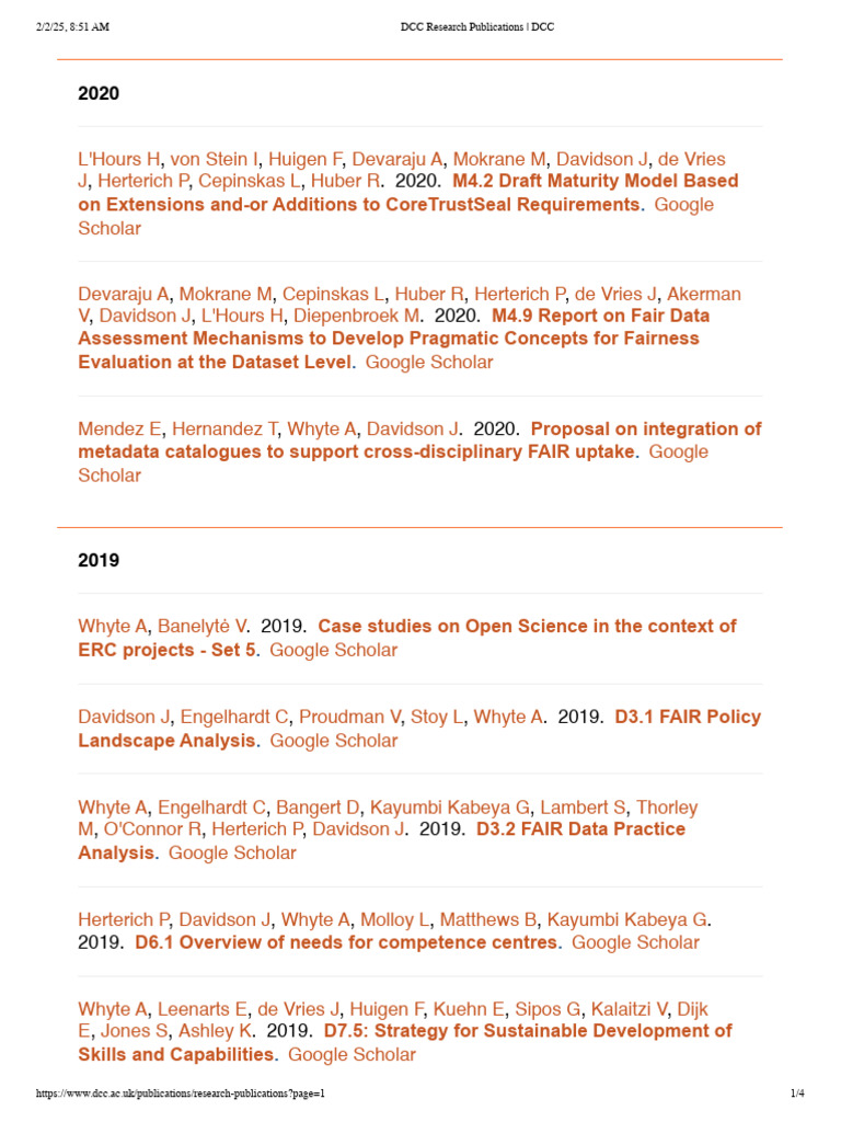 DCC Research Publications Overview | PDF | Information Management | Data