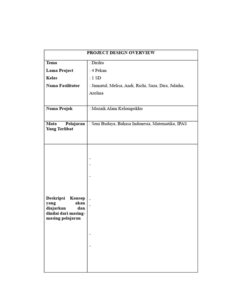 Project Design Overview | PDF