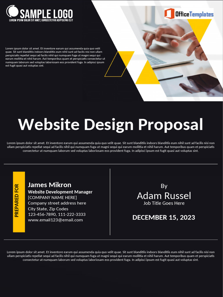 Website Design Proposal for James Mikron | PDF | Computing | World Wide Web
