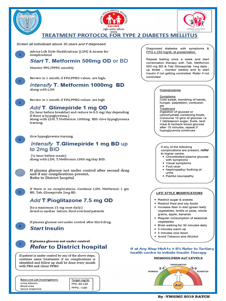 Diabetes Mellitus Treatment Protocol 1 | PDF | Hypoglycemia | Diabetes