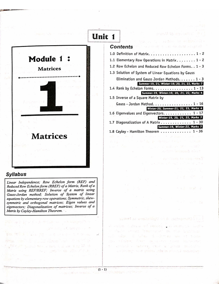 Matrices | PDF