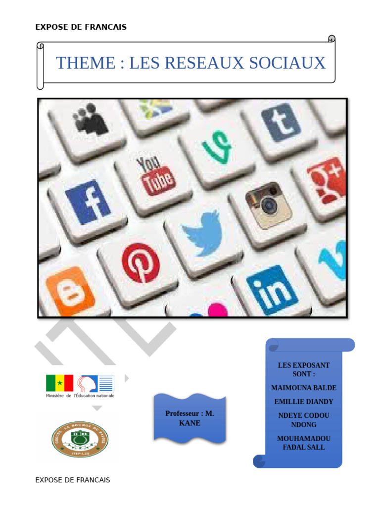 Les Réseaux Sociaux au Sénégal | PDF | Réseautage social | Messagerie ...