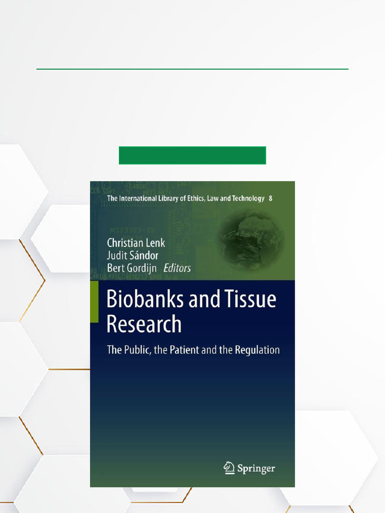 Biobanks and Tissue Research Overview | PDF | Informed Consent | Data