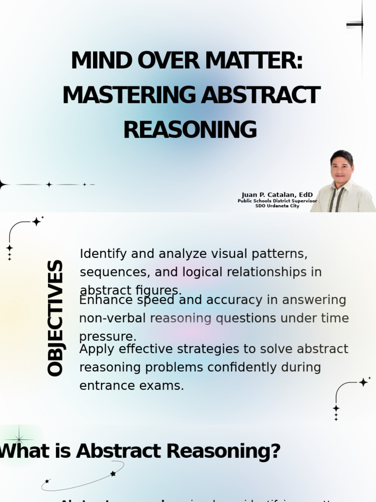 Mastering Abstract Reasoning Skills | PDF