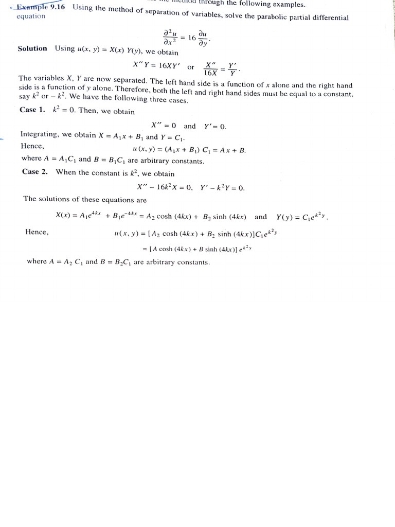 Solve Parabolic PDEs with Fourier Method | PDF | Differential Calculus ...