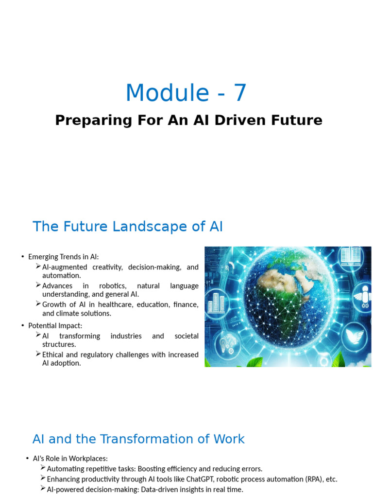 Preparing for an AI-Driven Future | PDF | Artificial Intelligence ...