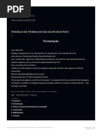 Modelo De Trabalho Escolar Digitado Pdf Caixa Alta E Caixa Baixa