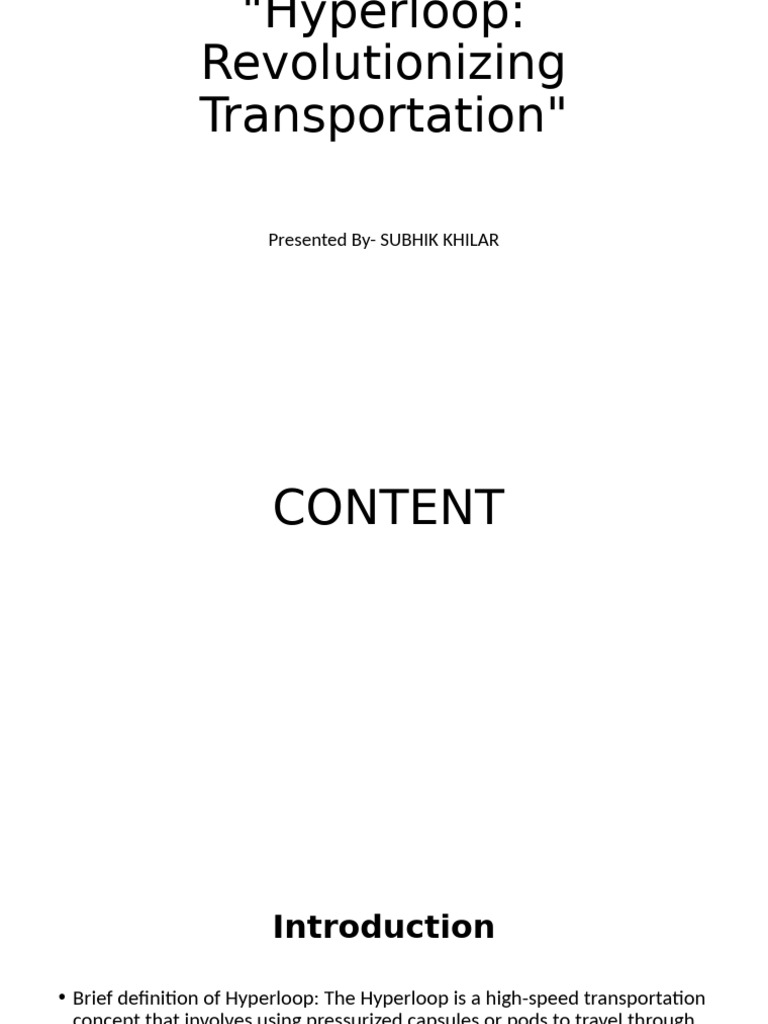 Hyperloop Desktop Oasub9s | PDF | Hyperloop | Transport