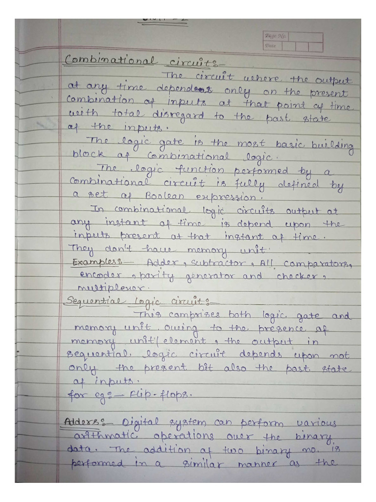 Combinational Logic Circuits Overview | PDF | Mathematical Logic ...