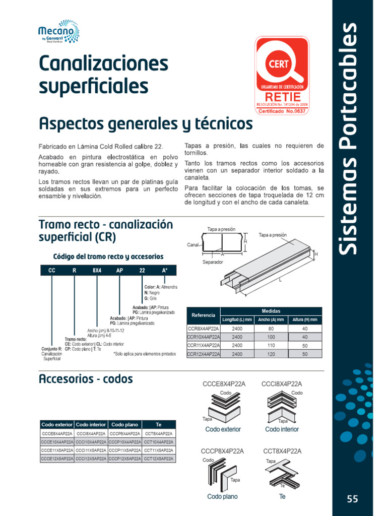 Canalizaciones Superficiales MECANO PDF