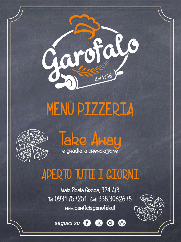 Pizzeria Menu - 1 | PDF