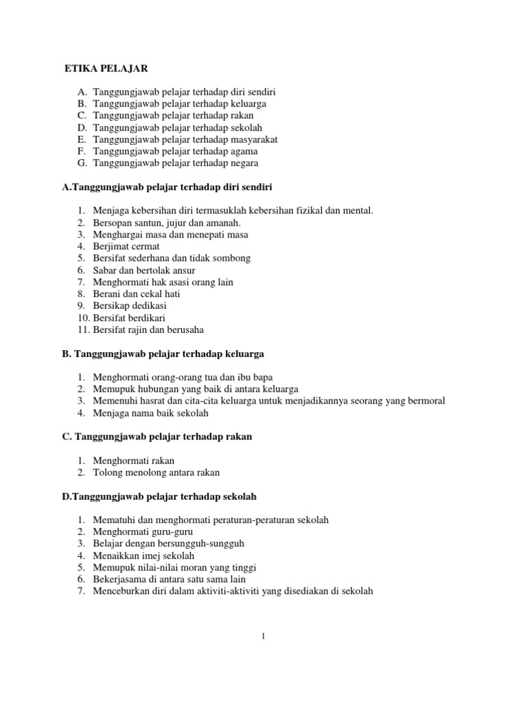 Buku Peraturan Sekolah Pdf