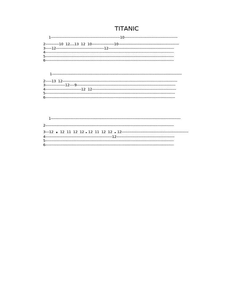Titanic en Guitarra | PDF