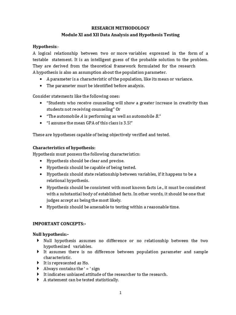 Research Methodology - 11,12 | PDF | Statistical Significance ...