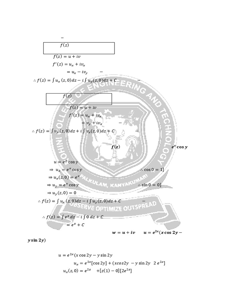 Constructing Analytic Functions | PDF | Differential Calculus ...