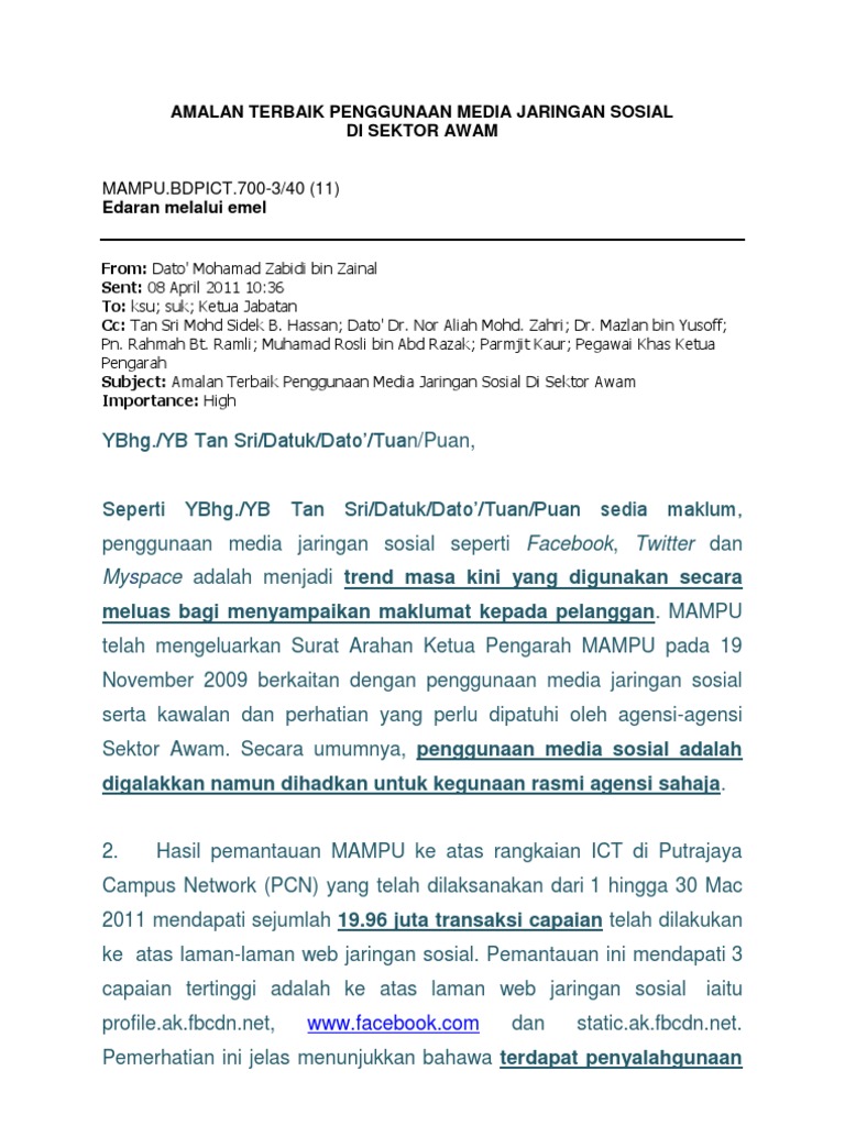 Amalan Terbaik Penggunaan Media Jaringan Sosial Pdf