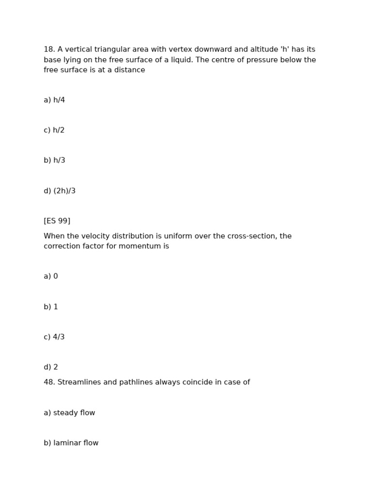 Center of Pressure in Triangular Areas | PDF | Fluid Dynamics ...