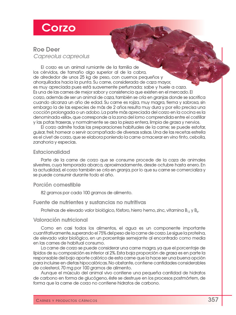 Corzo tcm30-103051 | PDF | Carne | Cocinando