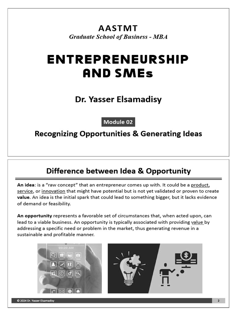 Identifying Business Opportunities in SMEs | PDF | Creativity ...