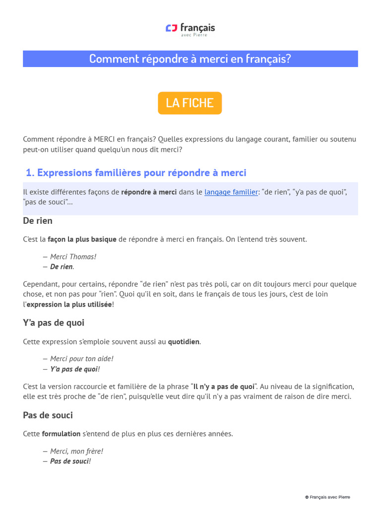 Réponses formelles à 