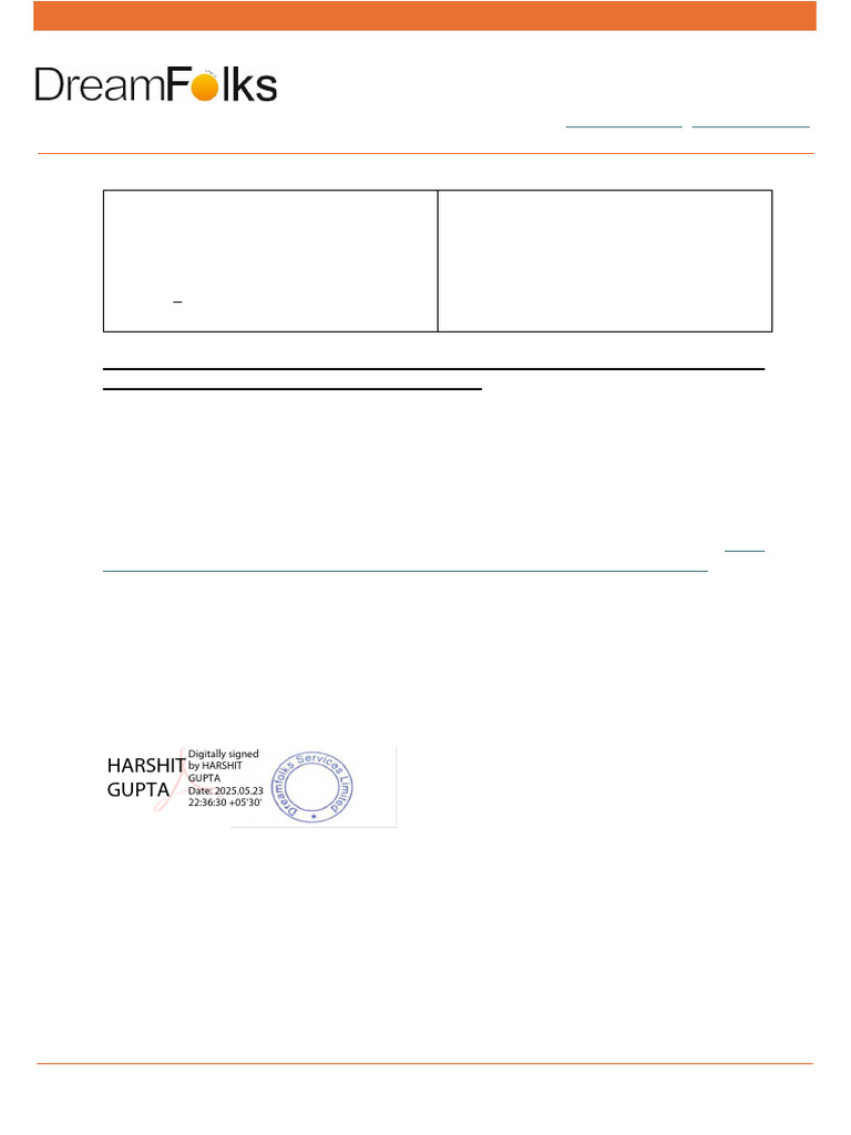 Dreamfolks Services Limited: Harshit Gupta | PDF