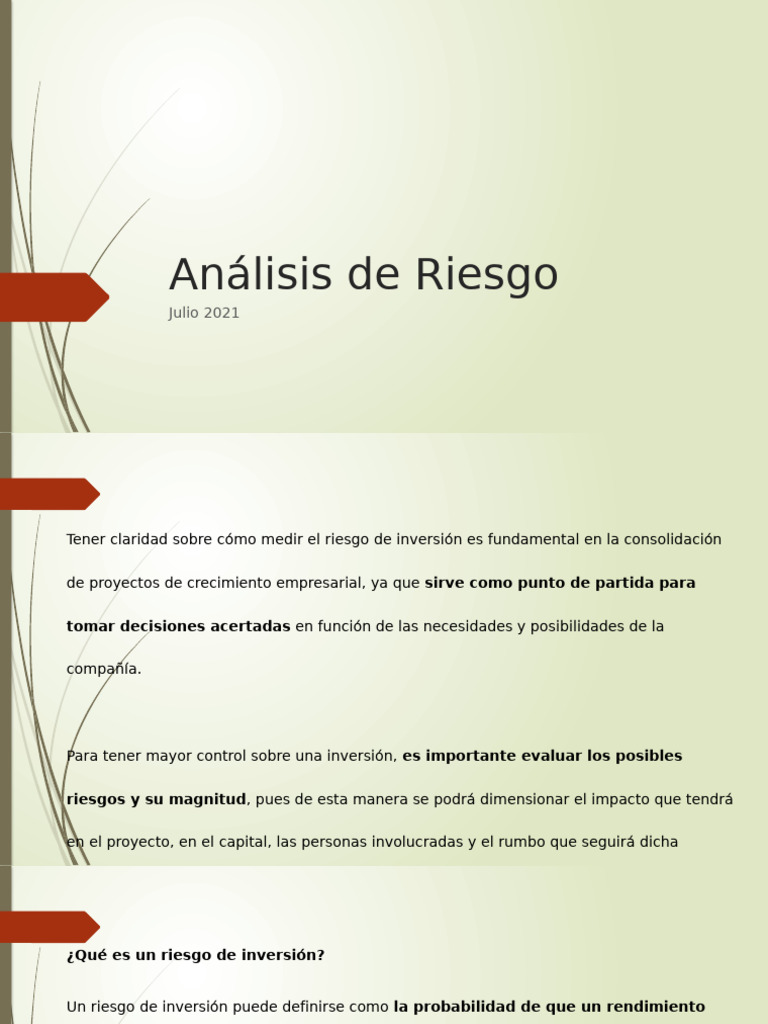 Guía Completa sobre Riesgos de Inversión | PDF | Liquidez de mercado ...