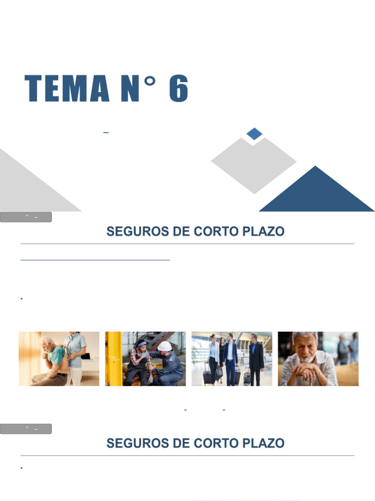 Unidad II. - Tema N°6 - SEGUROS DE CORTO PLAZO - ENFERMEDAD COMUN | PDF ...