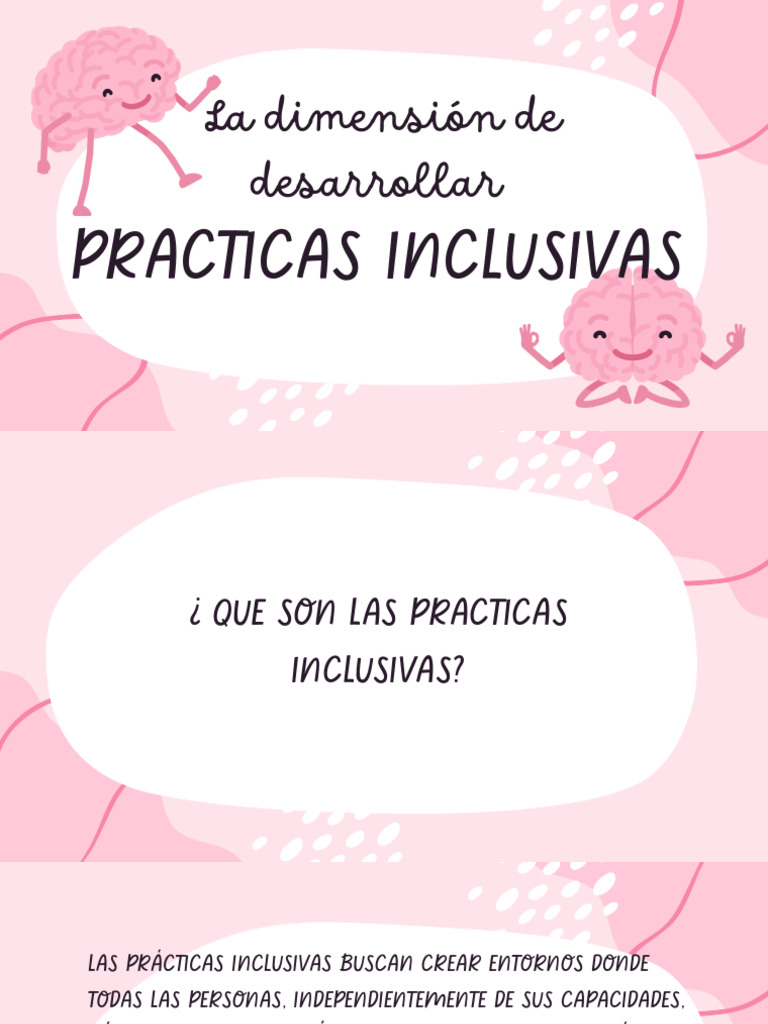Prácticas Inclusivas: Claves y Dimensiones | PDF | Inclusión (Educación ...