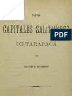 Los Capitales Salitreros Se Tarapacá. 1889