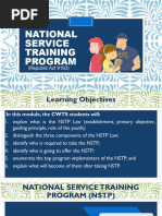 RA 9163: NSTP Law Overview | PDF | Philippines