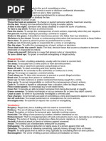 Police Jargon and Definitions Guide | PDF | Arrest | Crimes