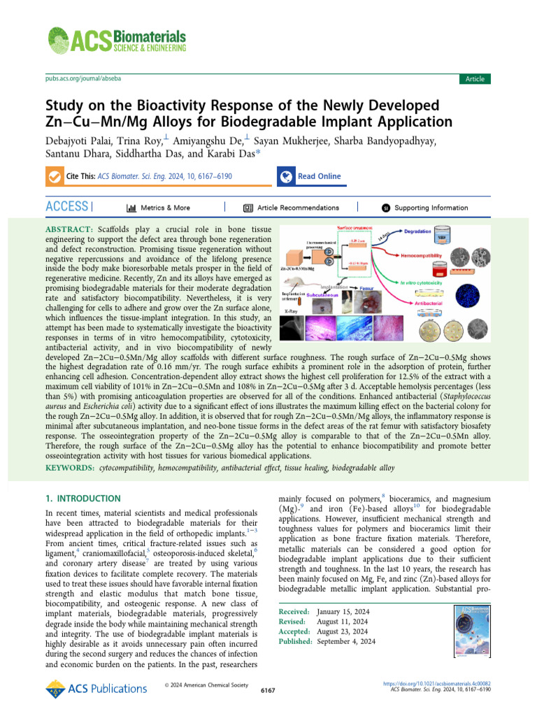 Palai Et Al 2024 Study On The Bioactivity Response of The Newly ...