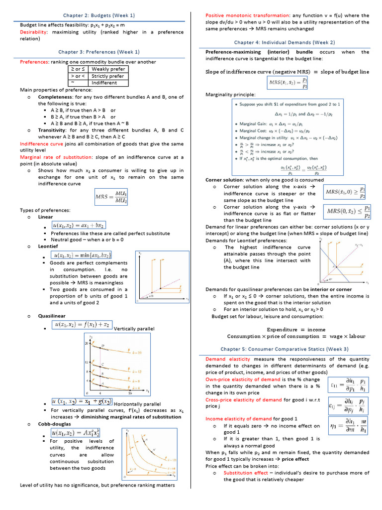 Economics of Consumer Behavior Analysis | PDF | Demand | Utility