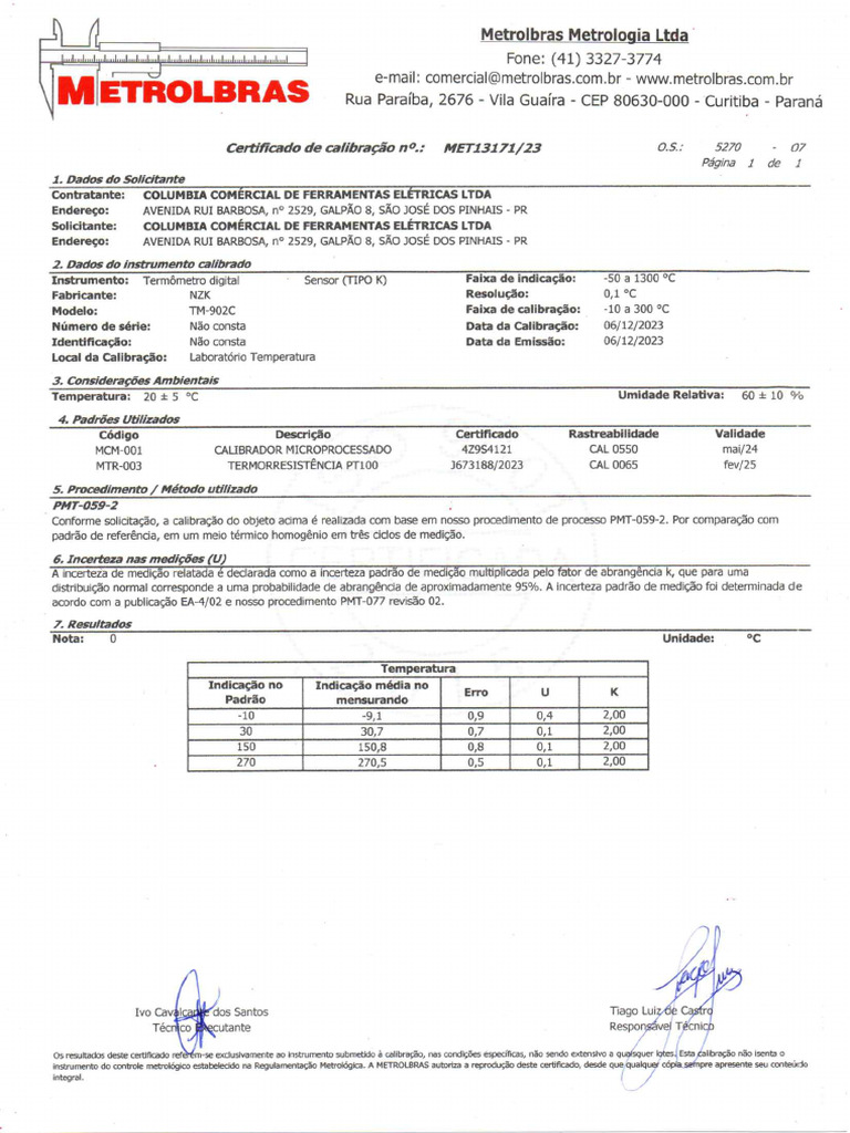 Termômetro Digital TM-902C - 2 | PDF