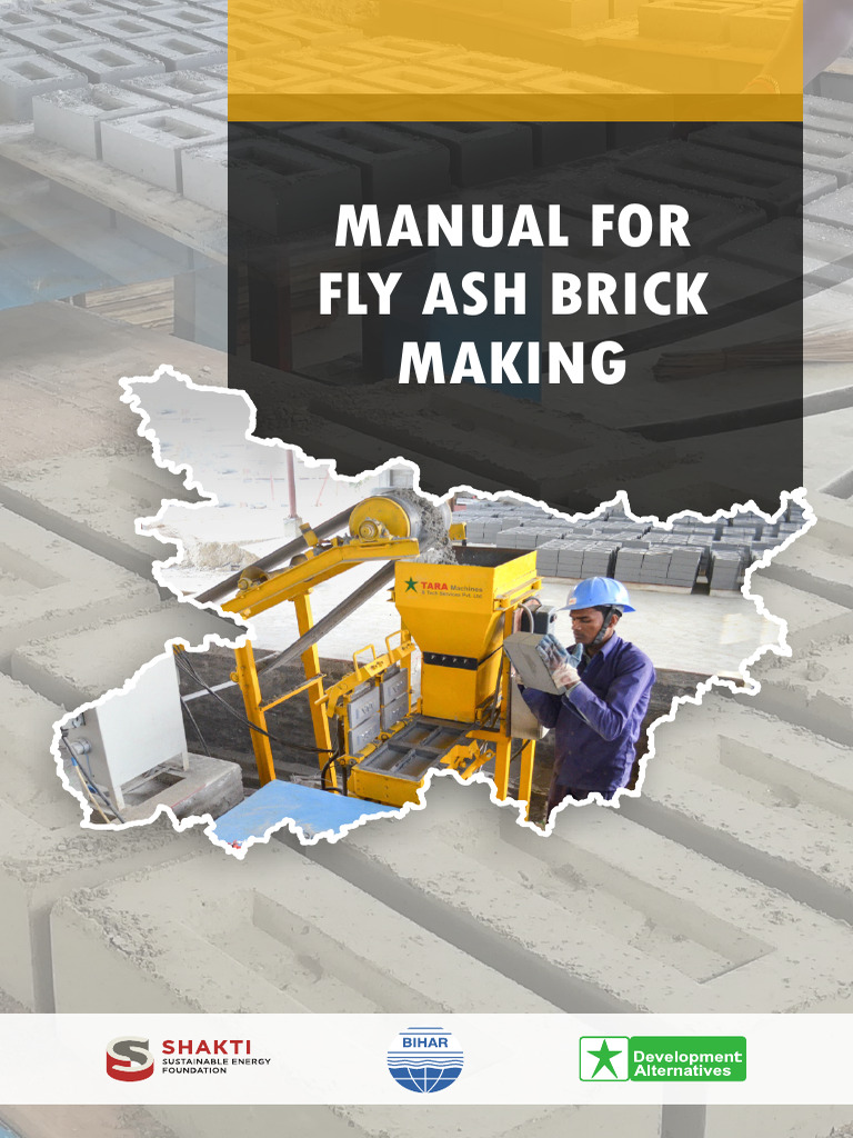 Fly Ash Brick Production Manual | PDF | Cement | Concrete
