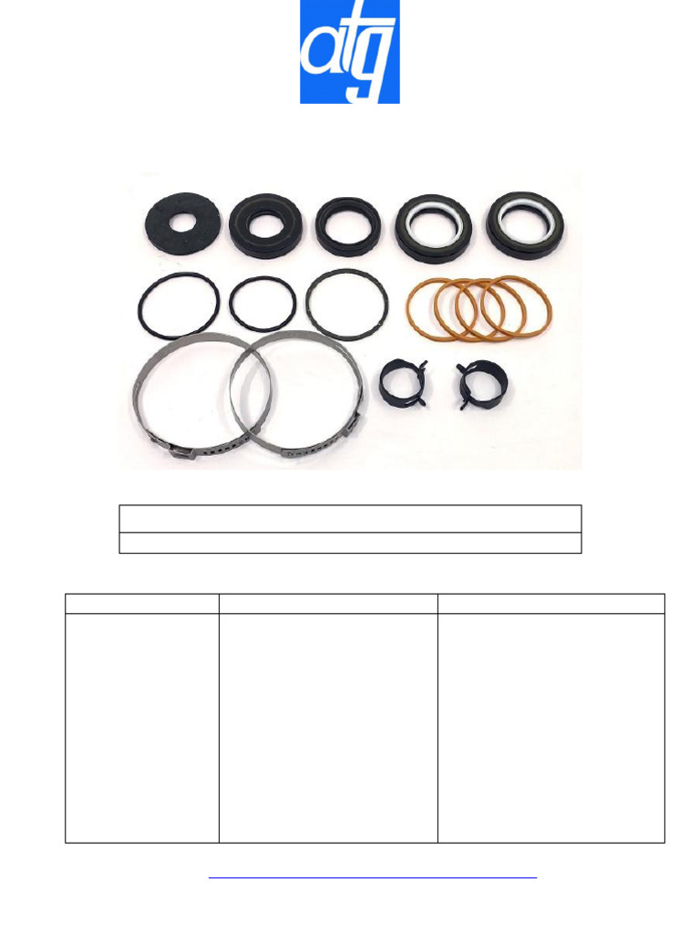 Steering Rack Repair Kit Part No. 24540670 | PDF