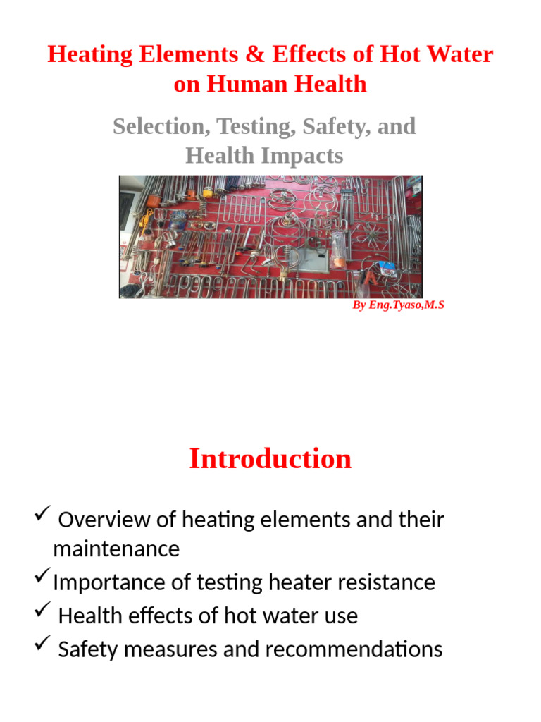 Heating Elements & Hot Water Health Risks | PDF