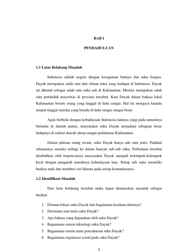 Makalah Suku Dayak