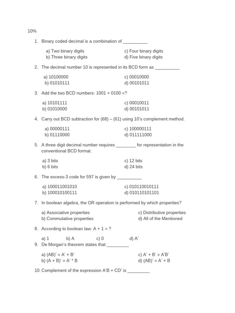 Understanding Binary Coded Decimal | PDF | Binary Coded Decimal | Numbers