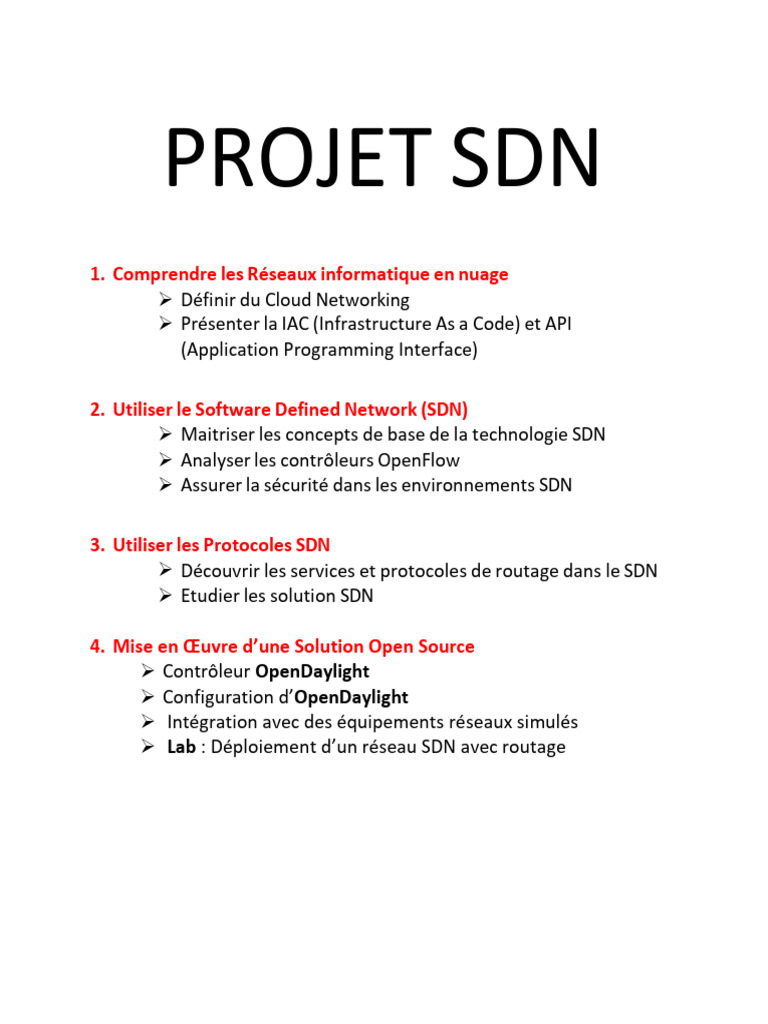 Introduction au SDN et OpenDaylight | PDF